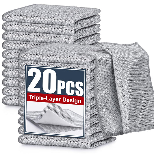 Dish Washing Steel Scrubber Rag (Pack of 20pcs)