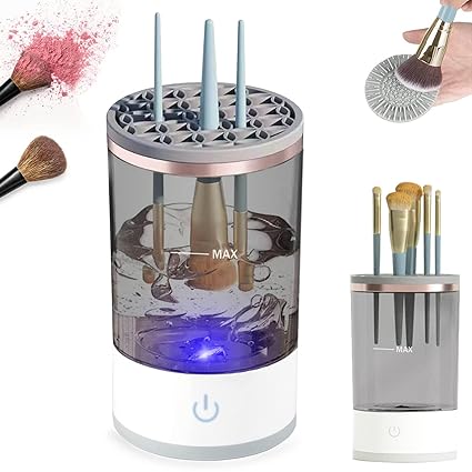 3 In 1 Electric Makeup Brush Cleaner | Brushes Drying Rack | Brush Holder Stand Tool