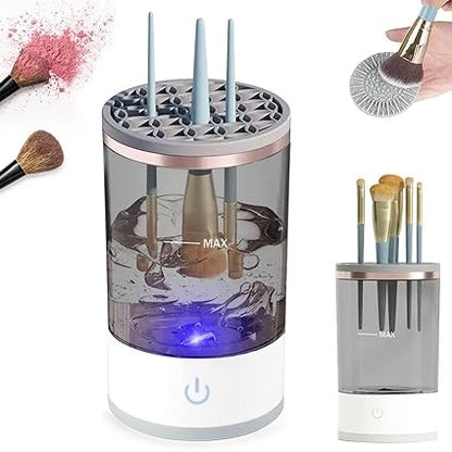 3 In 1 Electric Makeup Brush Cleaner | Brushes Drying Rack | Brush Holder Stand Tool
