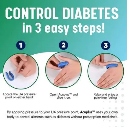 Sugar Control LI4 Acupressure Point Clip for Diabetes | BUY 1 GET 1  FREE