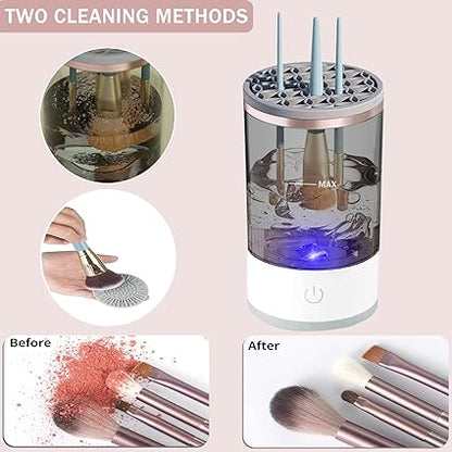 3 In 1 Electric Makeup Brush Cleaner | Brushes Drying Rack | Brush Holder Stand Tool