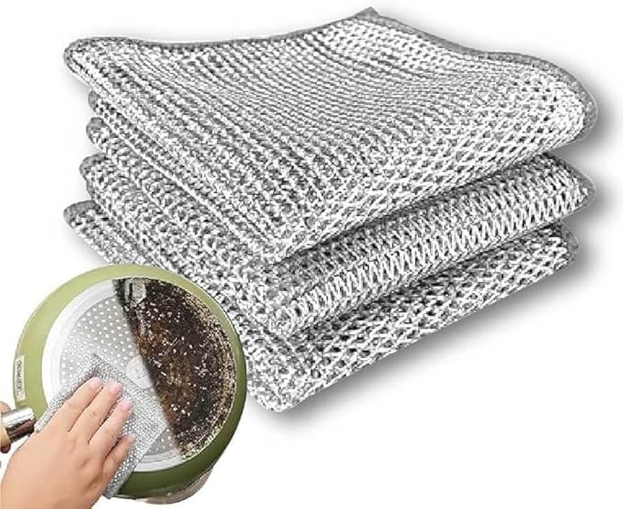 Dish Washing Steel Scrubber Rag (Pack of 20pcs)