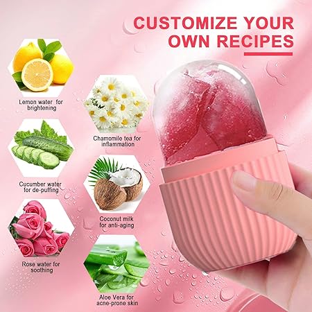 Combo pack Marble Jade Roller With STONE MARBLE | Ice Roller Facial Massage | Derma Roller [Pack of 4]