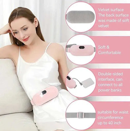 Digital Period Pad Heating And Vibrating For Healing Period Cramps
