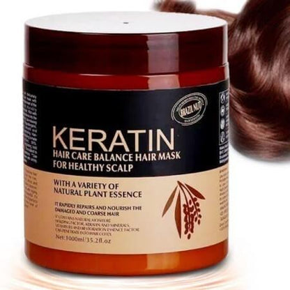 Keratin Hair Mask – Scalp Therapy & Shine Boos