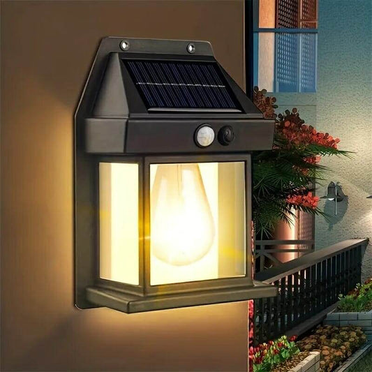 Solar Motion Sensor Wall Lamp – BK-888 | Waterproof, Rechargeable, Outdoor Night Light