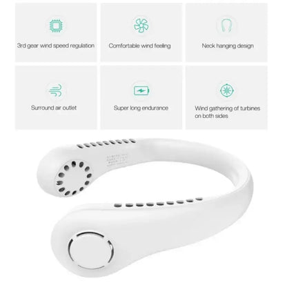 Portable Bladeless Hanging Neck Fan - (IMPORTED)