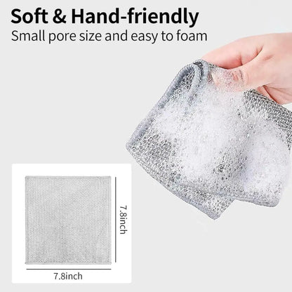 Dish Washing Steel Scrubber Rag (Pack of 20pcs)