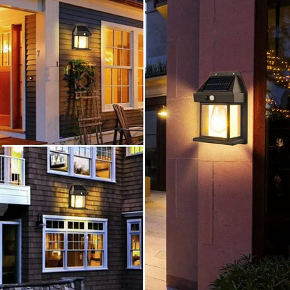 Solar Motion Sensor Wall Lamp – BK-888 | Waterproof, Rechargeable, Outdoor Night Light