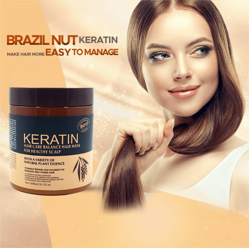 Keratin Hair Mask – Scalp Therapy & Shine Boos