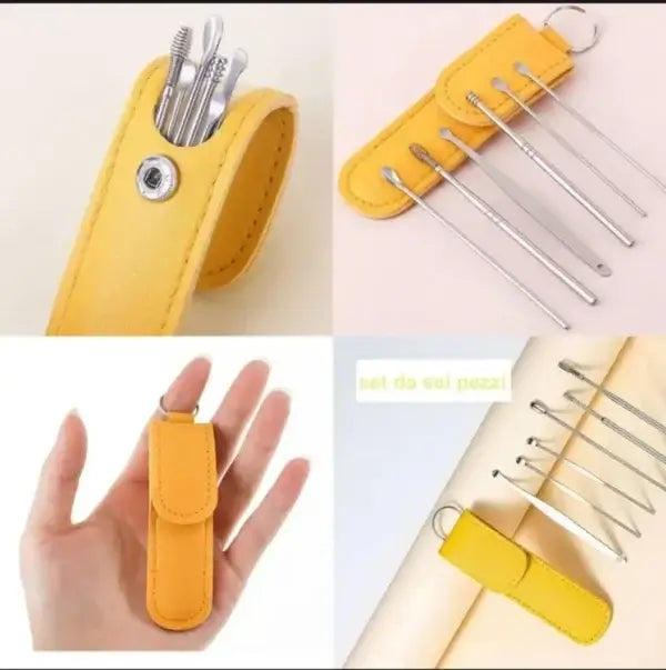 Ear Wax Cleaning Kit | 6 Pcs Ear Pick Tools