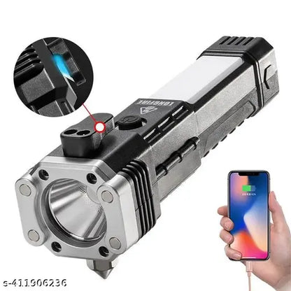 Multifunction 2-in-1 Emergency Flashlight & Charging Bank Waterproof High Power Led – Rl-2210