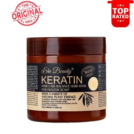 Keratin Hair Mask – Scalp Therapy & Shine Boos