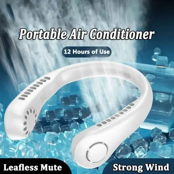 Portable Bladeless Hanging Neck Fan - (IMPORTED)
