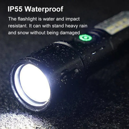 Multifunction 2-in-1 Emergency Zoomable & Waterproof Flashlight | High Power X-balong Bl-603-TG