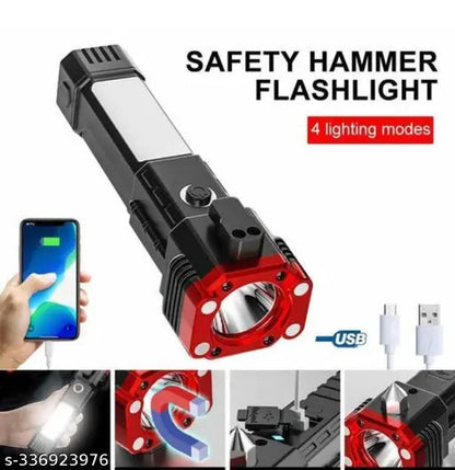Multifunction 2-in-1 Emergency Flashlight & Charging Bank Waterproof High Power Led – Rl-2210